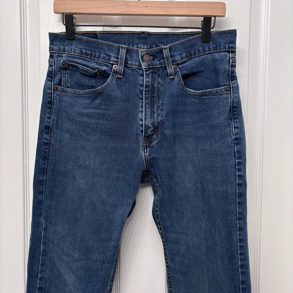 Dark Wash Straight Jeans | Levi’s 505 31x32 - Picture 3 of 11